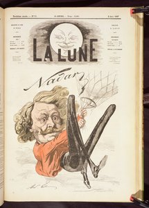 Nadar (1820-1910) portada de La Lune, publicado en junio de 1867
