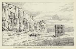 Naksh-i-Rustem, Vista general de la necrópolis de French School