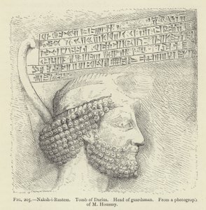 Naksh-i-Rustem, Tumba de Darío, Cabeza de guardia