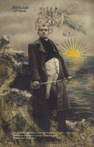 Napoleón Bonaparte (litografía en color)