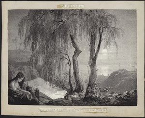 Napoleón Bonaparte visitando su tumba en Santa Elena