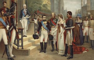Napoleón I y la Reina de Prusia de French School