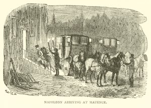 Napoleón llegando a Maguncia