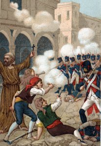 Guerras Napoleónicas: El sitio de Zaragoza (15 de junio - 14 de agosto) de French School