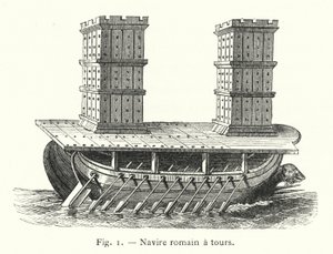 Navire romain a tours de French School