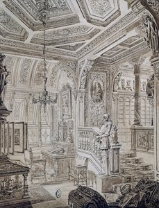 Estudio de estilo neorrenacentista por C Gosse de French School