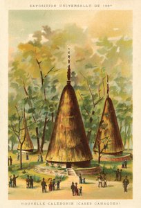 Nueva Caledonia (cabañas Kanak), Exposición Universal 1889, París