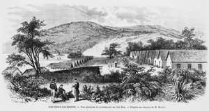 Nueva Caledonia, Isla de Nou, la prisión, c.1871-80 de French School