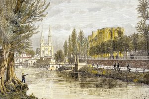 Niort, Francia (grabado) de French School
