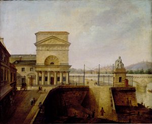 Barrera de Normandía, cerca del Puente de Iena, antes de 1860 de French School