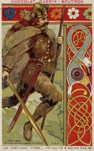 Traje vikingo noruego, siglo VI de French School