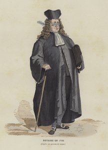 Notario, 1725 de French School