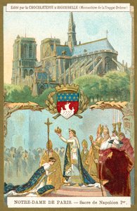 Notre Dame de París y la coronación de Napoleón I como emperador de Francia de French School