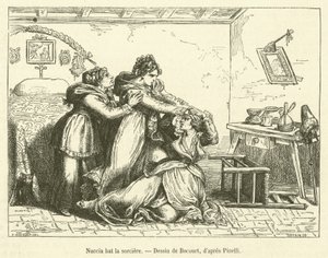 Nuccia golpea a la bruja de French School