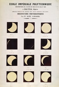 Observación de un eclipse solar en Batna, Argelia, 18 de julio de 1860 de French School