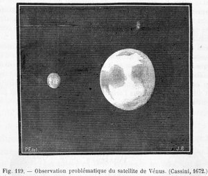 Observación problemática del satélite de Venus (Cassini) de French School