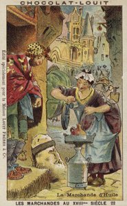 Vendedor de aceite, siglo XVIII de French School