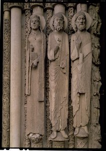 Figuras del Antiguo Testamento, de las jambas norte de la puerta central del Portal Real de la fachada oeste de French School