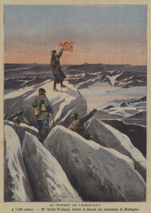 En una cumbre del Himalaya de French School