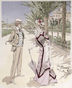 En el Paseo de los Ingleses, Niza, febrero de 1899 de French School