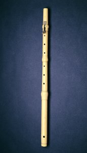Flauta de una llave, hecha por Naust, París, c.1725 de French School