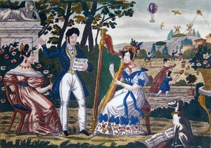 Concierto al aire libre, c.1840