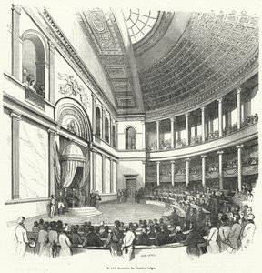 Apertura de la Cámara de Representantes, la cámara baja del parlamento belga de French School