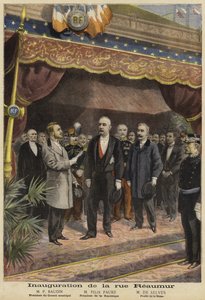 Inauguración de la Rue Reaumur, París, 1897