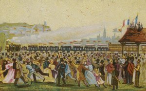 Apertura del primer ferrocarril francés, 1832 de French School