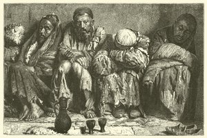 Adictos al opio (grabado) de French School