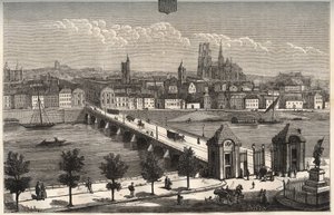 Orleans - Centre-Val de Loire - grabado en "La France illustree: geografía, historia, administración estadística" por V.A. Malt-Brown. 1884
