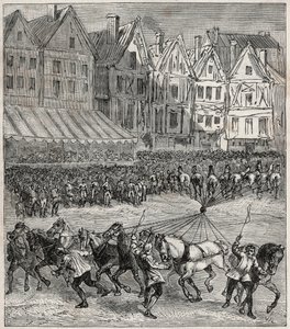 Experimento de los hemisferios de Magdeburgo de Otto von Guericke, que demostró la presión atmosférica - Experiencia de Otto von Guericke (Otto de Guericke