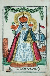 Nuestra Señora de Delivrande, recuerdo de peregrinación, c.1820-30 de French School