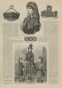 Página de La Mode Illustrée, 1885 de French School