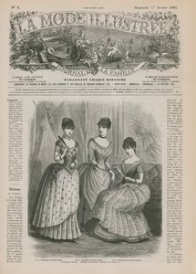 Página de La Mode Illustrée, 1885 de French School