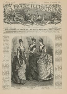 Página de La Mode Illustrée, 1885 de French School