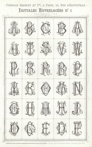 Página de Vignettes Typographiques (grabado) de French School