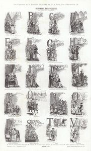 Página de Vignettes Typographiques (grabado) de French School