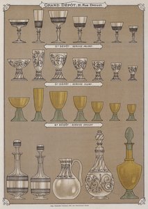 Página del catálogo del Gran Depósito de Porcelanas, Faiences y Cristalerías de French School