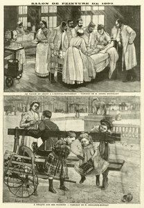 Pinturas exhibidas en el Salón de París de 1895 de French School