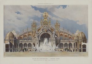 Palacio de la Electricidad y Castillo del Agua, Exposición Universal 1900, París de French School