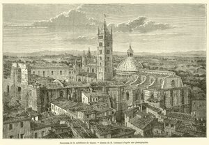 Panorama de la catedral de Siena de French School