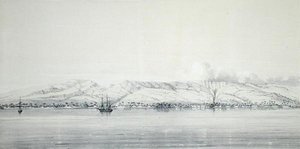Panorama de la bahía de Papeti, de 