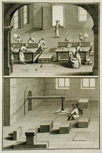 Fabricación de papel, de la 