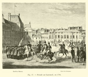 Desfile en el Carrusel, en 1796 de French School