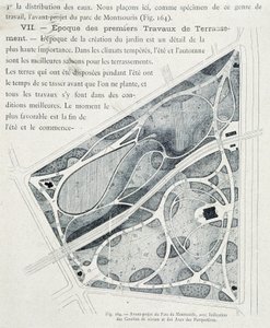 Parc du Montsouris: plano del jardín en avance