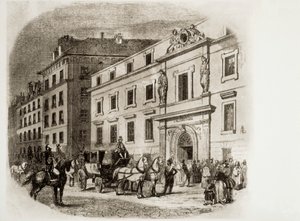 Conservatorio de París en los años 1830 (grabado)