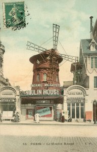 París, El Moulin Rouge (foto en color) de French School