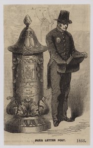 Carta postal de París, 1855