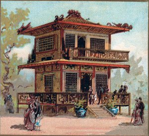 París. Exposición Universal de 1889: El Pabellón de Japón de French School